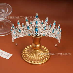 Mũ cô dâu phong cách Hàn Quốc phụ kiện tóc cưới thanh lịch nữ thần cùng phong cách lễ trưởng thành 18 tuổi vương miện sinh nhật công chúa