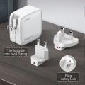 Charger 100W 3 USB-C PD 3.0 QC 3.0 4 Port USB LDNIO Q408 untuk Gadget Smartphone. 