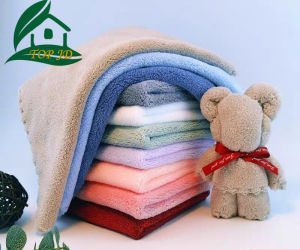 1PCS pure color square Microfiber Hand Towels Face Towel for kids Plain color pure design Cleaning kitchen 30CMX30CM