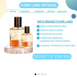 Fume Labs Parfume Official SECRET OF THE SEA - Parfum Wanita | Parfum Premium