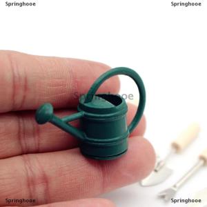 [COD] Springhooe บ้านตุ๊กตา1:12ขนาดเล็กเครื่องมือสวนกระป๋องรดน้ำเครื่องมือฟาร์มชุดสวนกาต้มน้ำส้อมกลางแจ้งลานกว้างของเล่นตกแต่ง