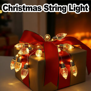 Battery Powered LED Christmas Snowball Clear Bulb String Lights 2M 3M 10LEDS 20LEDS With Christmas Santa Claus Snowman Tree Gifts Mix Battery Powered Light