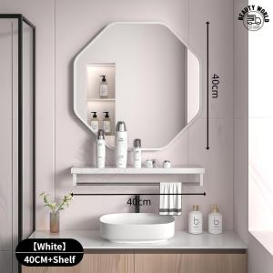 [SG Seller]Makeup Mirror Stick Wall Self-Adhesive Washbasin Mirror Bathroom Mirror Creative Vanity Mirror