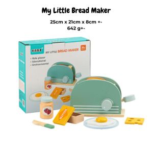 CTD Wooden Bread Maker / Toaster Pretend Play Role Play Children Kids Kitchen Toys (KABI)面包机木玩具 吐司机 早餐面包