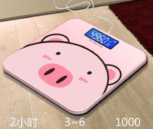 Cân Sức Khỏe Tích Hợp Đo Nhiệt Độ Hình Heo 180kg