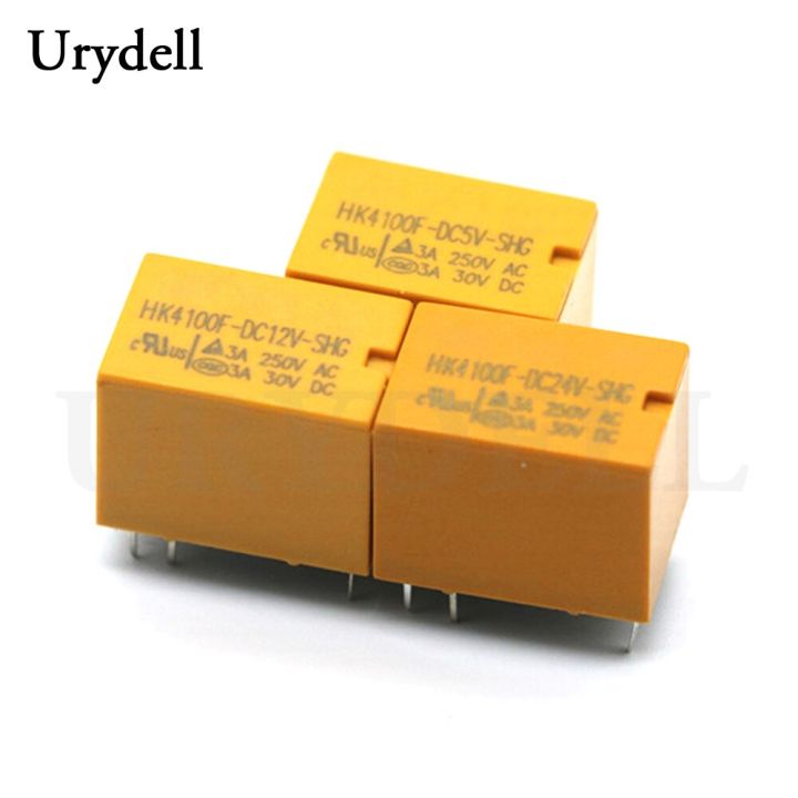 thumbnail image 2 of 10pcs HK4100F Power Relays - DC 3V/5V/12V/24V 3A 6-Pin Mini Relays For Electrical Projects 2 of 14