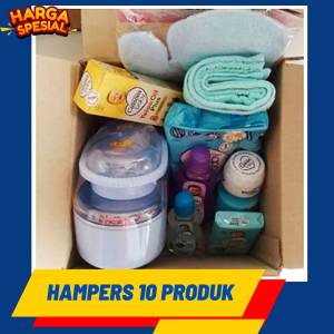 Hampres Perlengkapan Mandi Bayi Komplit 10 Produk