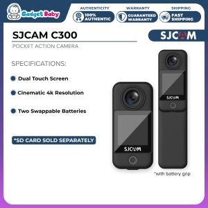 SJCAM C300 | 4K 30FPS | 6-Axis Gyro Stabilization | 2 Battery | Complete Mounts & Accessories