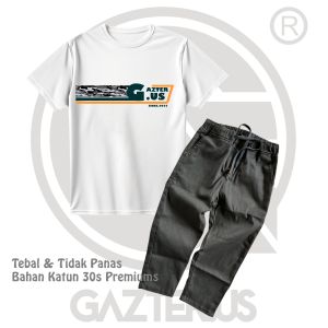 Setelan Celana Chino Panjang Baju Distro Anak Laki-Laki Perempuan Bahan Katun 30s Premium