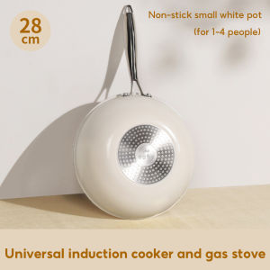 Non-stick frying pan scratch-resistant easy to clean PFOA-free deep frying pan suitable for all stovetops and induction cooktops