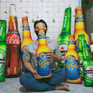 GỐI ÔM DÀI HÌNH CHAI BIA GỐI ÔM 3D NHIỀU MẪU MỀM MỊN CAO CẤP GIÁ RẺ
