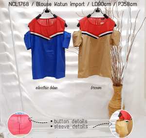 NCL 1768 Blouse Katun Grosir 50 katun import /