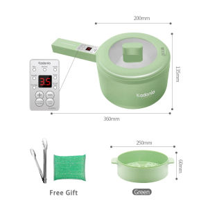 電煮鍋 Multifunction Electric Smart Cooking Pot Multi Cooker with Steamer Rice Cooker Non Stick Pan for Home Office Students(1.8L) EP01