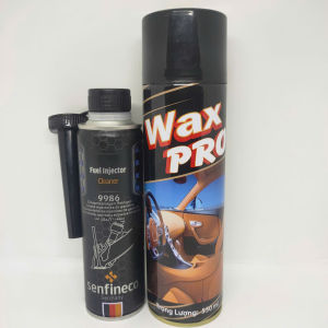 SENFINECO 9986 300ml VỆ SINH ĐẦU KIM PHUN XE Ô TÔ MÁY XĂNG VÀ CHAI LÀM SẠCH GHẾ DA WAX PRO 550ml (Fuel Injector Cleaner 9986 300ml and Wax Pro Leather Chair Cleaner 550ml)