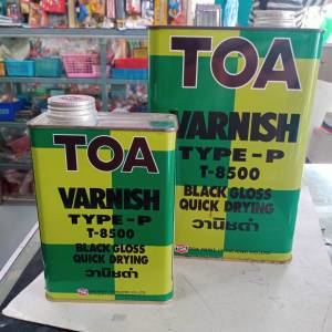 TOA Black Vanish T-8500 ทีโอเอ วานิชดำ T-8500 ขนาดขนาด แกลลอน (3.785 ลิตร)