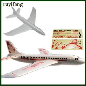 ruyifang 49*45ซม.เด็กมือโยนบินเครื่องร่อนของเล่นเด็กโฟม aeroplane รุ่น