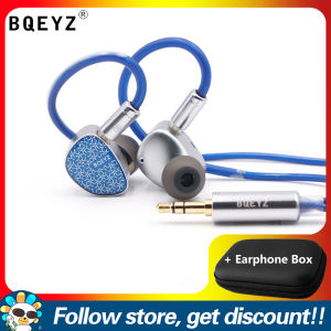 BQEYZ Weather Series Frost HiFi Wired Earphone Add Faaeal Portable PU Square Storage Box Comfortable To Wear Noise Canceling Sports Running Gaming HeadsetsHeadphones Hybrid Dynamic Driver With Micro Planar Transducer In Ear Monitors Earbuds For Musician