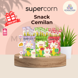 SuperCorn Stik Jagung | 120gr | 1 Kotak isi 12 Pcs | HALAL | Cemilan Snack Bayi | CONZ snack | Jagung Bakar | Keju | Ayam Panggang