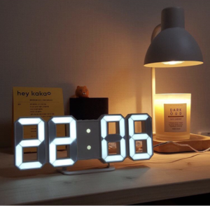 LED Digital USB Minimalist Alarm Table Wall Clock USB Powered/Temperature Date [SG Seller]