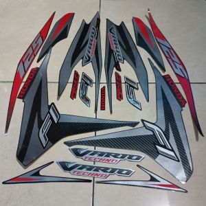 stiker striping honda vario techno 125 2013 hitam lis body standar berkualitas original