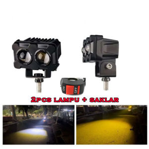 2PC Lampu Tembak Sorot LED Laser 2 Mata Lampu Sorot Led Lampu Tembak SQL 2 Mata Lampu Tembak Led Motor Dan Mobil