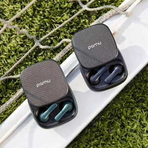 Original Padmate Pamu Slide Wireless  Bluetooth Earphone IPX6 Waterproof True Wireless Earbuds Sport Headsets with Mic Qualcomm QCC3020 APTX Wireless Charger Volume Control