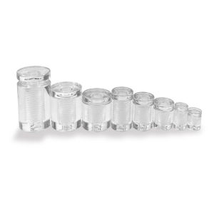 20254Pcs Acrylic Plastic Advertising Screws Sign Clear Wall Mounted Standoffs