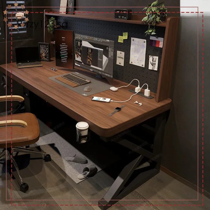 Thick Computer Table Solid Wood Laptop Table Desktop Can Hold Host Desk ...