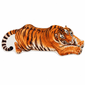 DIVATEN 2D Flat Tiger Bedroom Carpet Water-absorbing Non-slip Bedside Rug Unique Abrasion-resistant Doormat Home Decor