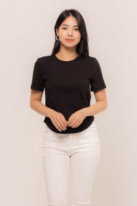 RIMINI - Atasan Crop Top Wanita Lengan Pendek Size XS-XL - Melvita Top CC31614