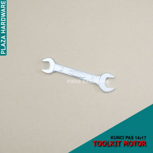 Kunci Pas 14x17 mm Bolak Balik Toolkit Motor Warna Silver
