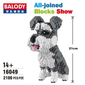 Balody Mini Blocks Cartoon Pet Dog Secret Life of Pets Building Bricks Schnauzer Children Girls Gifts Toys for Kid
