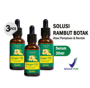 ISI 3PCS Bpom CINDYNAL Clothes of Skin 7 Days Korea Ginger Germinal Oil Serum Anti Rontok/ Penumbuh Rambut Botak 30ml