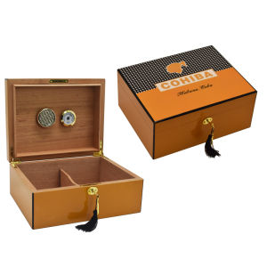 Cohiba Ciga kotak pelembab Piano cat Cedar kayu Humidor