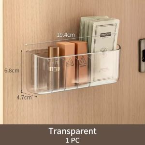 Wall-mounted Storage Box Inside Mirror Cabinet Bathroom Lipstick Cosmetic Facial Mask Compartments Box