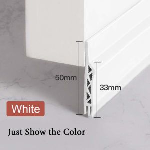 Door Seal Strip Adhesive Door Stopper Prevent Mouse Bugs Sealing Strip Wind Proof Water Proof Sound Proof Door Strip 4 Colors
