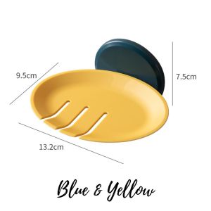 Manila Stock Soap Dish Punch-free Waterproof Wall Hanging Plastic Drain Soap Holder Multi-function Soap Tray Stadia Home