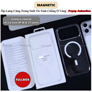 Ốp lưng từ tính có hiệu ứng Animation CHỐNG Ố VÀNG CONTROL CAMERA cho 17 16 pro max 15 14 13 ProMAX 12 14 Plus phụ kiện MVSTORE