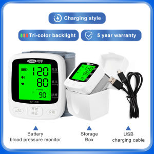Cofoe USB Charging Wrist Blood Pressure Meter for Dual User Digital Automatic High BP Check Monitoring Machine Set Original Rechargeable Hypertension Monitor with Charger Sphygmomanometer KF-75DPLUS