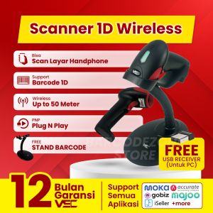 WIRELESS BARCODE SCANNER ULTRON ULT-W10 WITH USB RECEIVER 2.4G RECEIVER