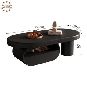 Coffee Table With Storage Tea Table Modern Minimalist Antique Style Living Room Home Small Household Oval Tea Table