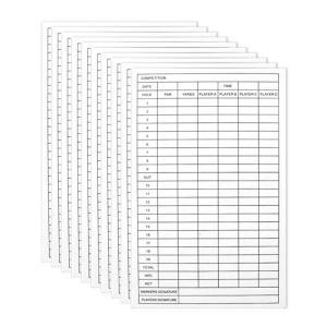 5/10pcs Golf Competition Scorecards Record Scores Keeper Golf Score Sheet Sports Score Cards For Golfs Recording