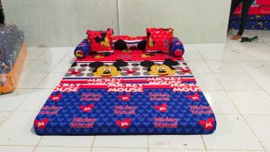 KASUR BUSA KASUR LIPAT MOTIF POLOS SOFA BED KURSI TAMU MINIMALIS 140X180X10 CM BUSA TEBAL MODEL BARU