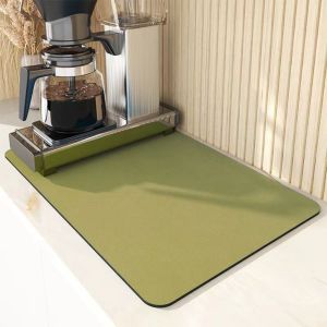 FOUNDTWO Antiskid Durable Heat Insulation Pad Wash Free Quick Dry Washstand Kitchen Countertop Splash Pad Drain Pad Cup Mat Drying Pad