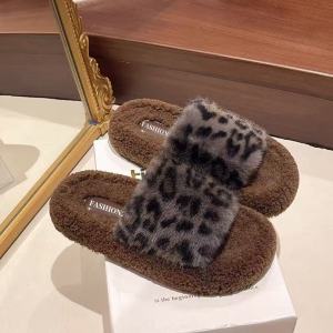 Free Shipping Fluffy Slippers For Women New Autumn And Winter Styles Thick-Soled Non-Slip Cute And Suitable For Both Indoor And Outdoor Wear Providing Warmth And Comfort
