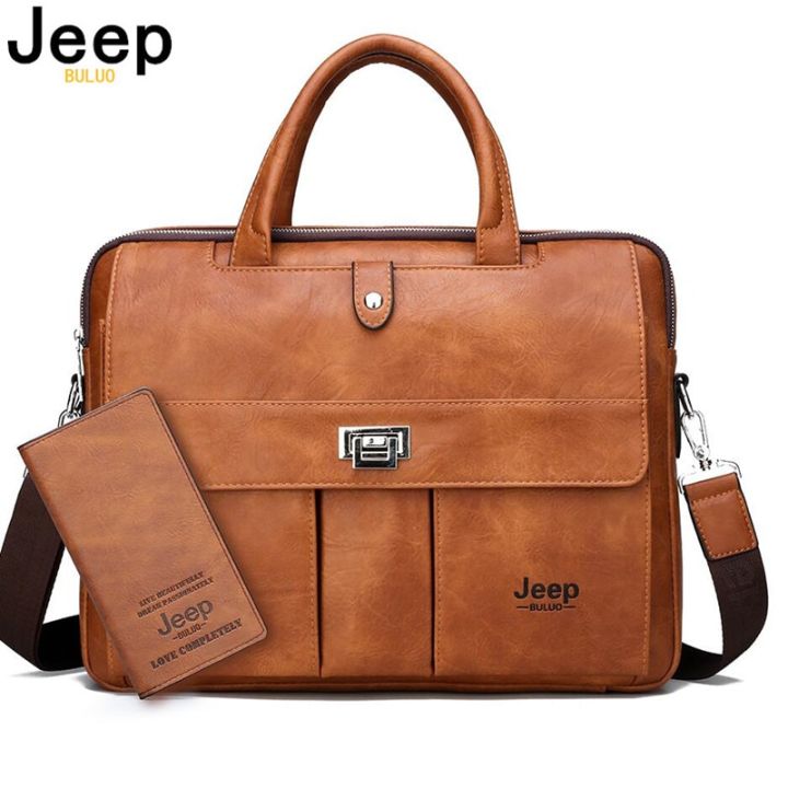 JEEP BULUO Business Travel Handbag office Business Male Bag For A4 ...