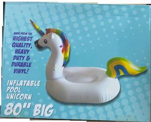 Big size Inflatable Pool Unicorn Swimming Float Ring Pool Party Inflatable Raft Tube 80" inch