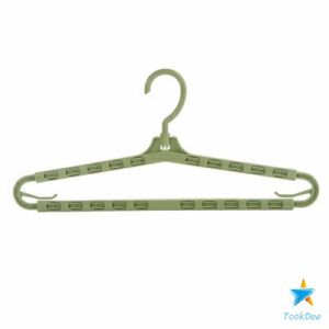 Tokdee ไม้เเขวนเสื้อ ไม้แขวนเสื้อ ปรับ ยืด หด ได้ ไม้แขวนผ้าพลาสติก hanger