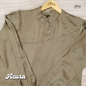 Gamis Terbaru Polos Kekinian Elegan Simple Silk Satin Baju Dress Muslimah Azura Series by ZNR Muslimah