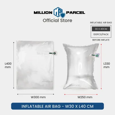 MillionParcel Inflatable Air Bag | Inflatable Air Cushion Bag | Air Pillow Packaging | Void Fill Air Bag | Bubble Wrap Style Protective Packaging